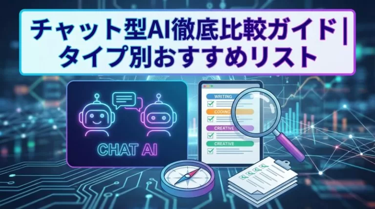 【2026年最新】チャット型AI完全比較ガイド｜種類別おすすめ一覧10選