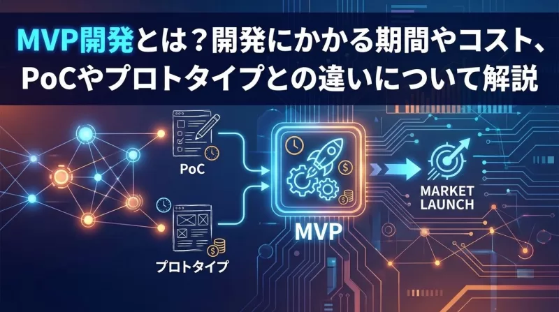 MVP開発とは？開発にかかる期間やコスト、PoCやプロトタイプとの違いについて解説