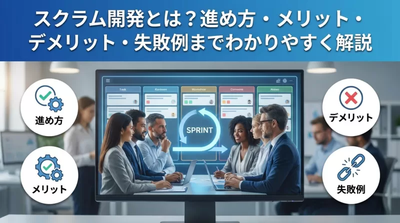 スクラム開発とは？進め方・メリット・デメリット・失敗例までわかりやすく解説