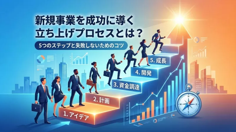 新規事業を成功に導く立ち上げプロセスとは？5つのステップと失敗しないためのコツ