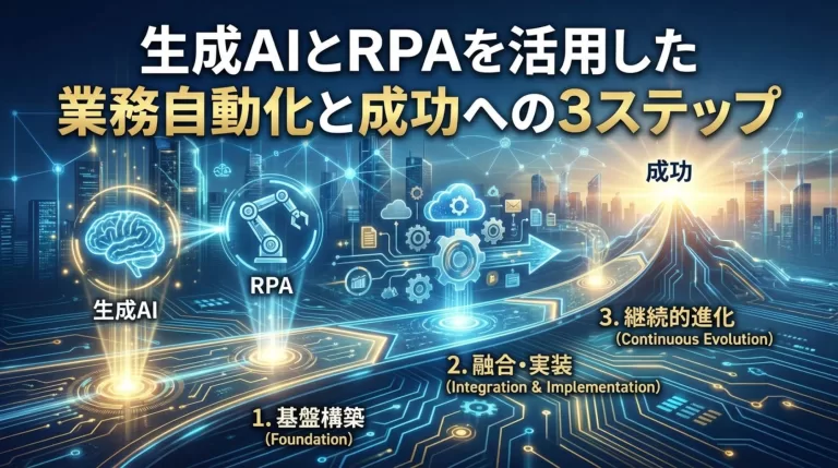 生成AI×RPAでできる業務自動化と成功させるための3ステップ